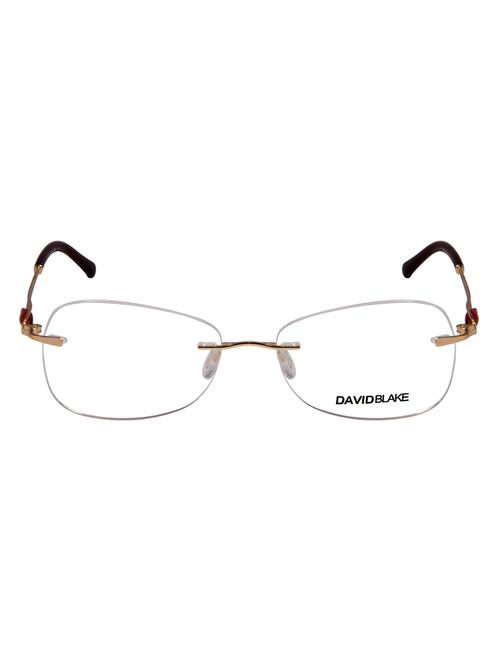 david blake gold cat eye rimless eyeframe - 12898365 - Very Small Image - 1