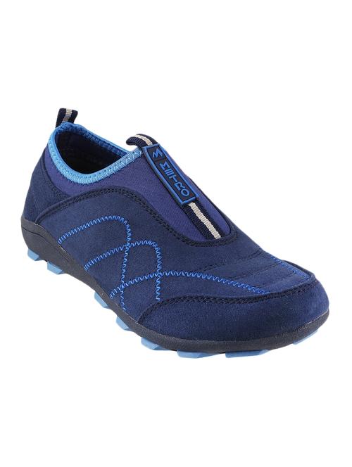 navy leatherette slip on casual shoes - 12899610 - Very Small Image - 1