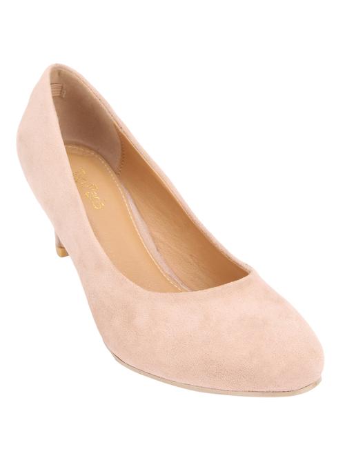 beige leather slip on pumps - 12904308 - Very Small Image - 1