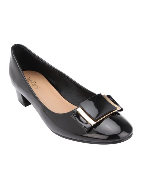black leather slip on pumps - 12904319 - Very Small Image - 1