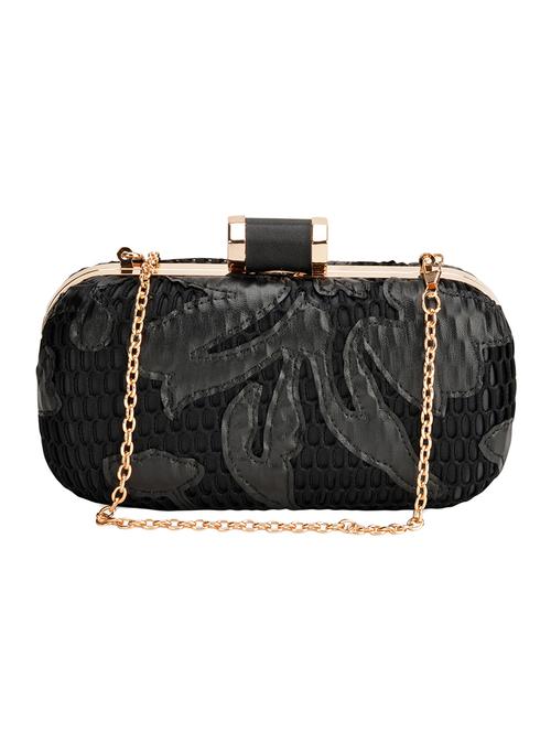 black leatherette clutch - 12904871 - Very Small Image - 1