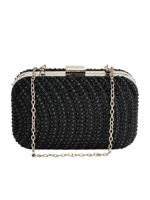 black leatherette clutch - 12904879 - Very Small Image - 1