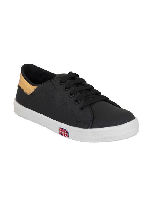black leatherette lace up shoe - 12906810 - Very Small Image - 1