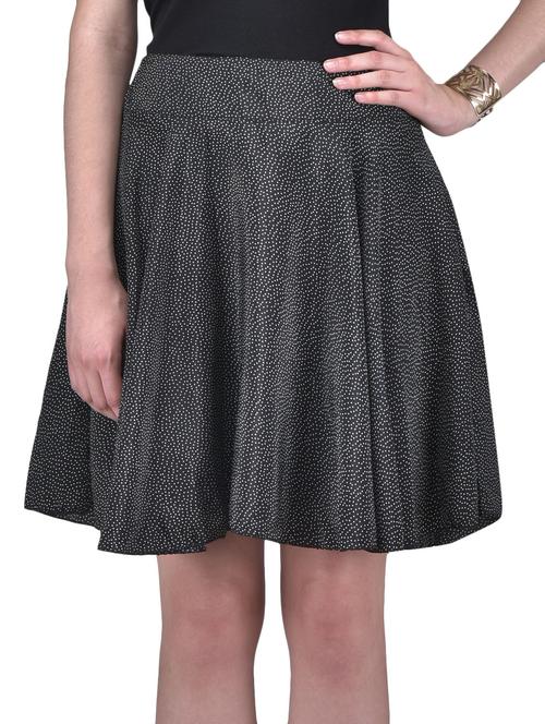 black and white dotted polyester skirt - 1290701 - Very Small Image - 1