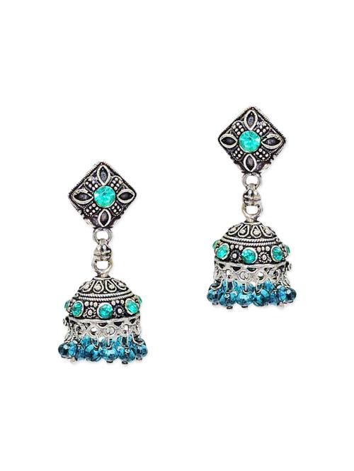 silver plated drop earring - 12907559 - Very Small Image - 1