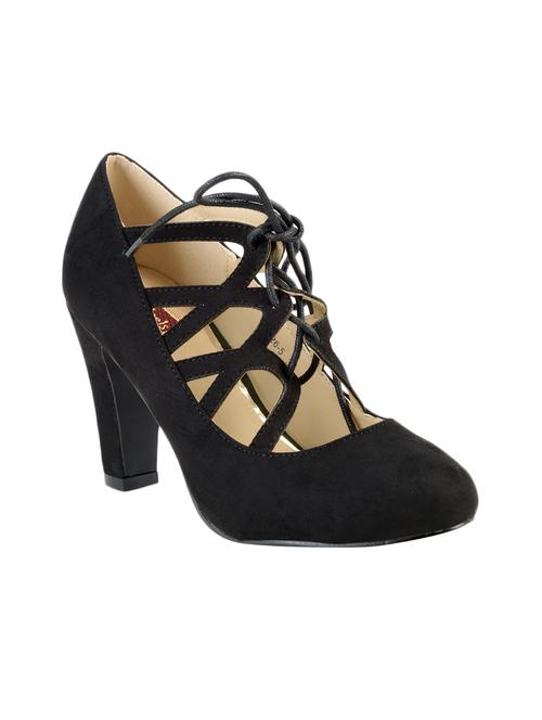 black suede laceup sandals - 12907905 - Very Small Image - 1