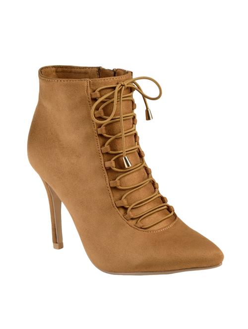 tan suede laceup sandals - 12907912 - Very Small Image - 1