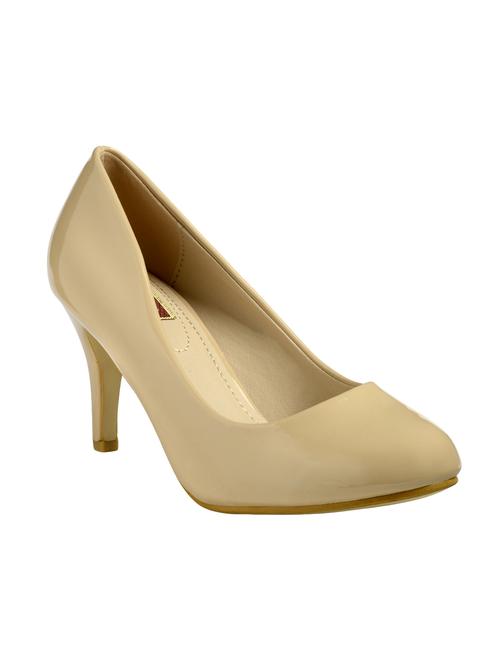 beige patent leather slip on pumps - 12907914 - Very Small Image - 1