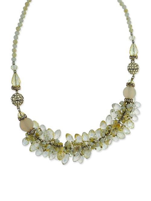 crystal collection stones embellished green necklace for women - 12908872 - Very Small Image - 1