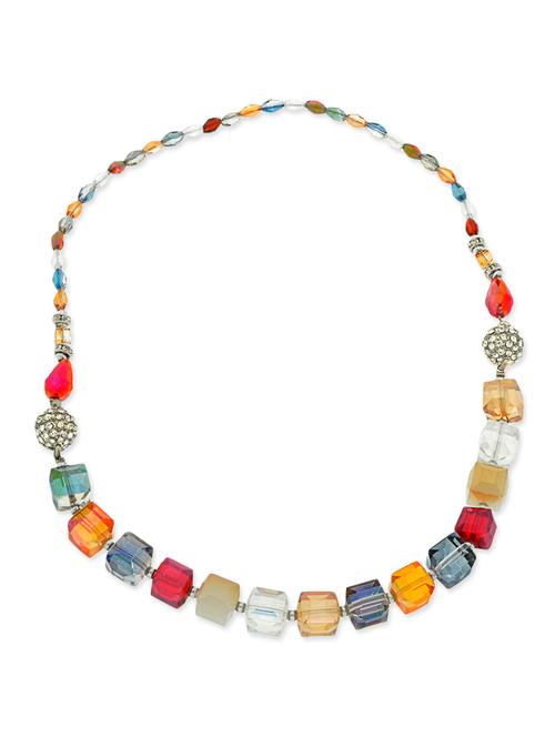 crystal collection stones embellished multicolor necklace for women - 12908883 - Very Small Image - 1