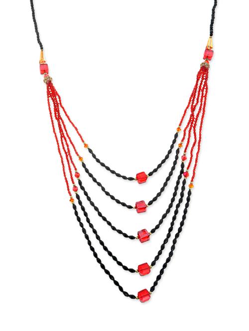 crystal collection stones embellished multicolor necklace for women - 12908912 - Very Small Image - 1