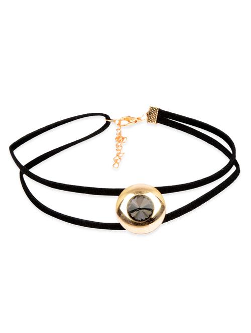 Diva Walk Black Fabric Choker - 12913630 - Very Small Image - 1