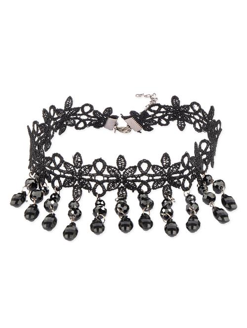 Diva Walk Black Fabric Choker - 12913714 - Very Small Image - 1