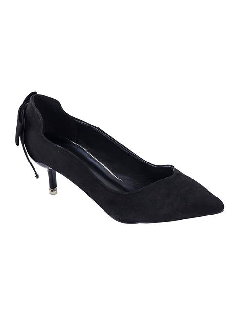 black suede slip on pumps - 12915721 - Very Small Image - 1