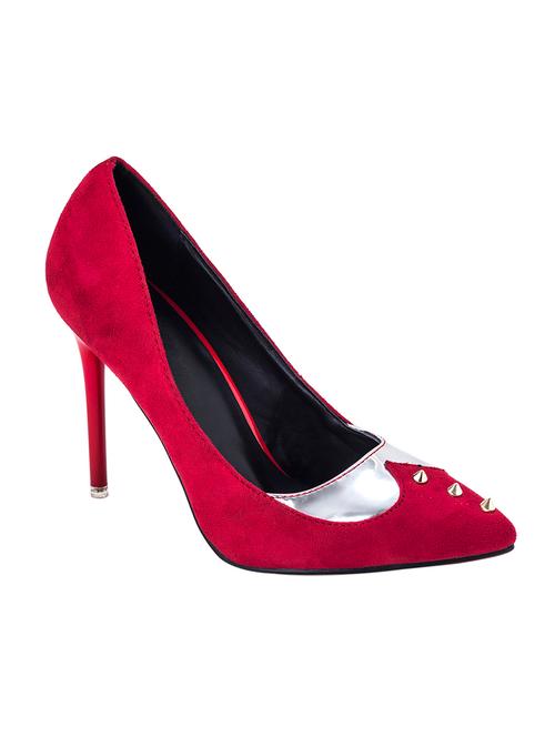 maroon suede slip on pumps - 12915724 - Very Small Image - 1