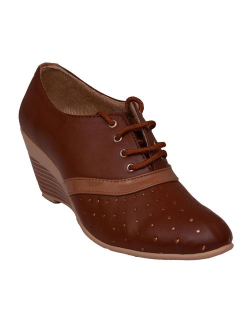 brown leatherette boots - 12917260 - Very Small Image - 1