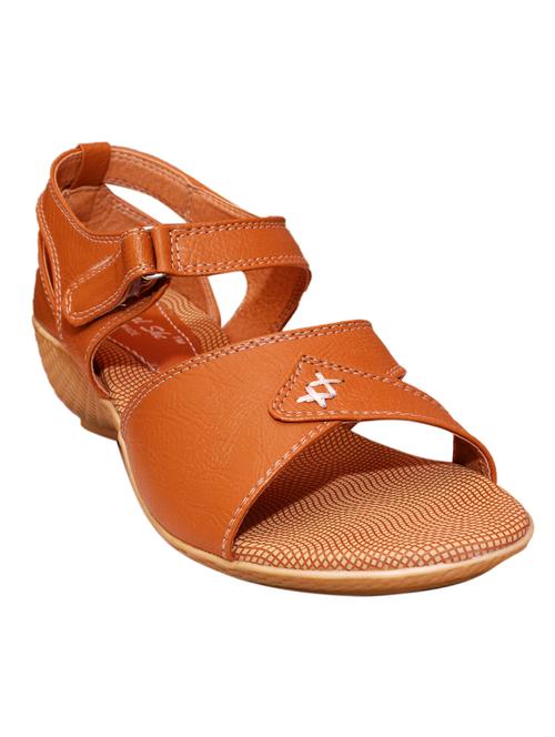 brown leatherette back strap sandals - 12917314 - Very Small Image - 1
