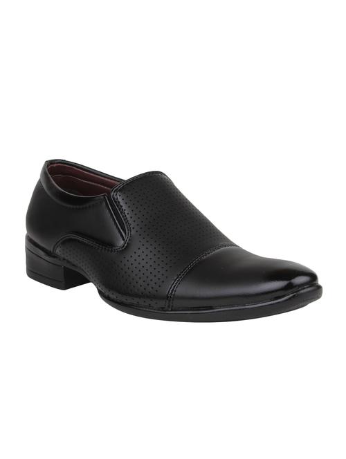 black leather slip on formal shoe - 12919915 - Very Small Image - 1