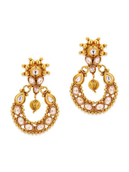 kundan earrings - 12920491 - Very Small Image - 1