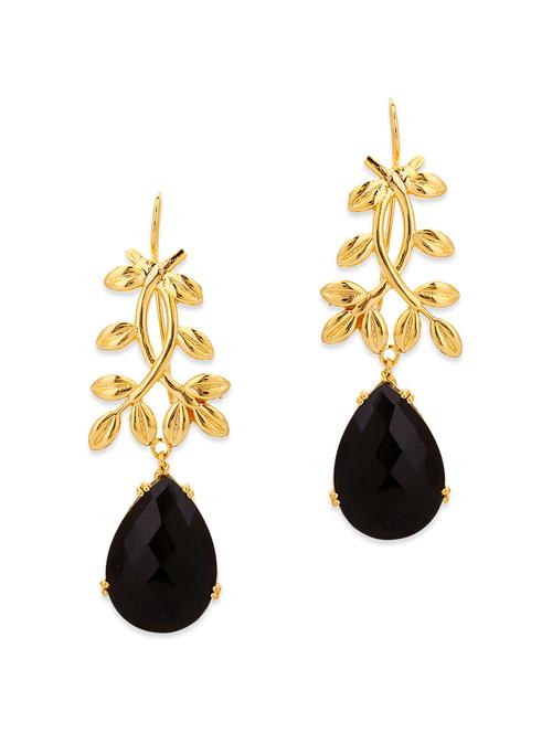 black copper drop earrings - 12920493 - Very Small Image - 1