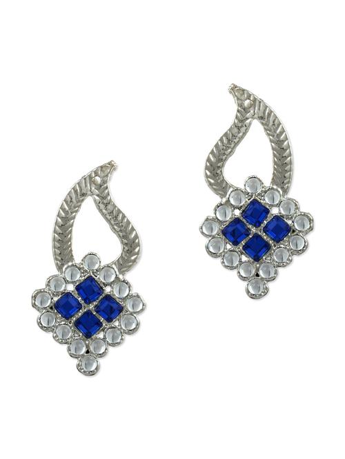multicolor metallic kundan work jhumki - 1292653 - Very Small Image - 1
