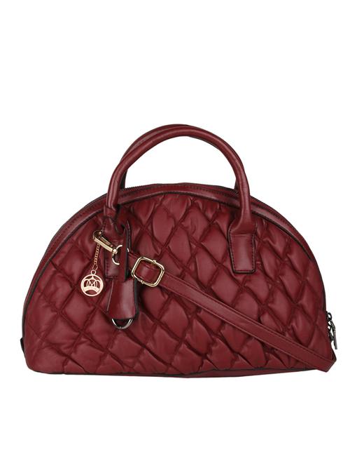 maroon leatherette handbag - 12927265 - Very Small Image - 1