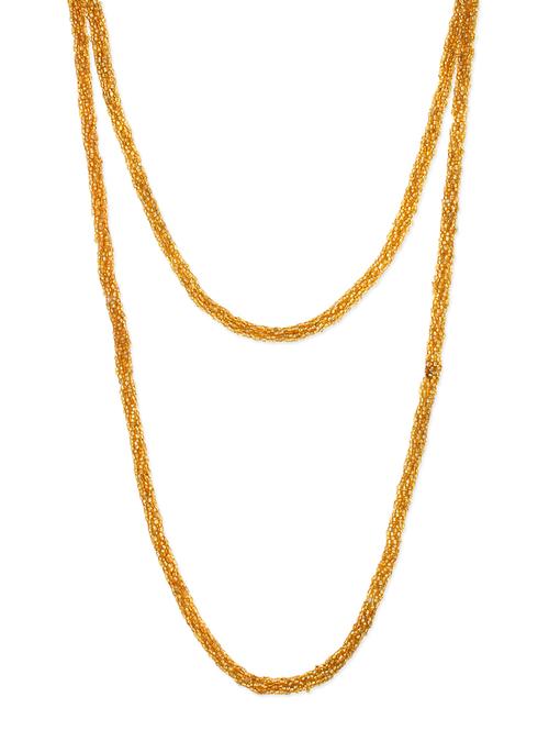 orange crystal chain necklace - 12927692 - Very Small Image - 1
