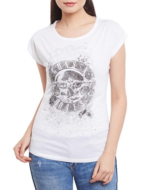 white printed regular top - 12930405 - Very Small Image - 1