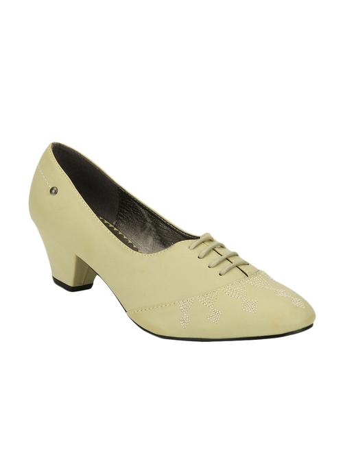 beige leatherette pumps - 12930476 - Very Small Image - 1