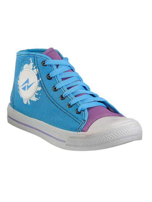 blue canvas laceup sneakers - 12933661 - Very Small Image - 1