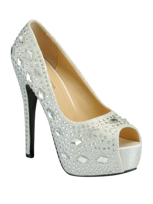 white leatherette slip on sandals - 12933731 - Very Small Image - 1