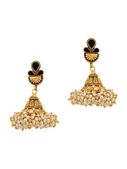 black copper studded drop earrings - 1293738 - Very Small Image - 1