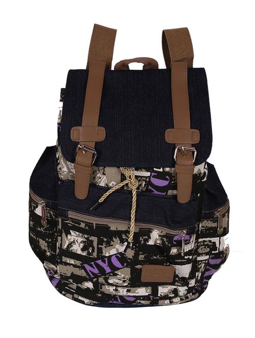 multi colored canvas backpack - 12941611 - Very Small Image - 1