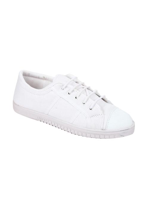 white leatherette sneakers - 12943480 - Very Small Image - 1