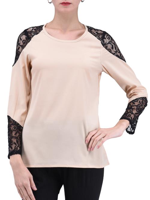 beige plain poly crepe cami - 1294679 - Very Small Image - 1