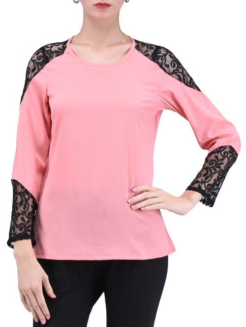 pink plain poly crepe cami - 1294681 - Very Small Image - 1
