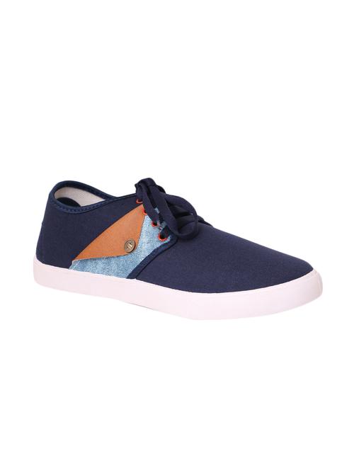 blue canvas lace up shoes - 12947116 - Very Small Image - 1