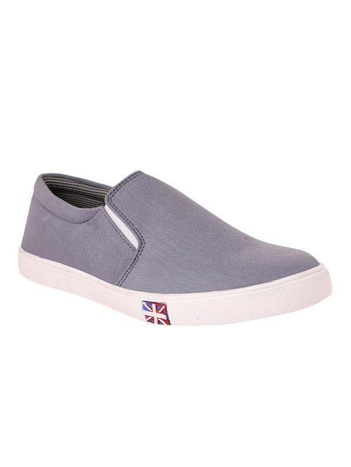 grey canvas slip on shoes - 12947141 - Very Small Image - 1