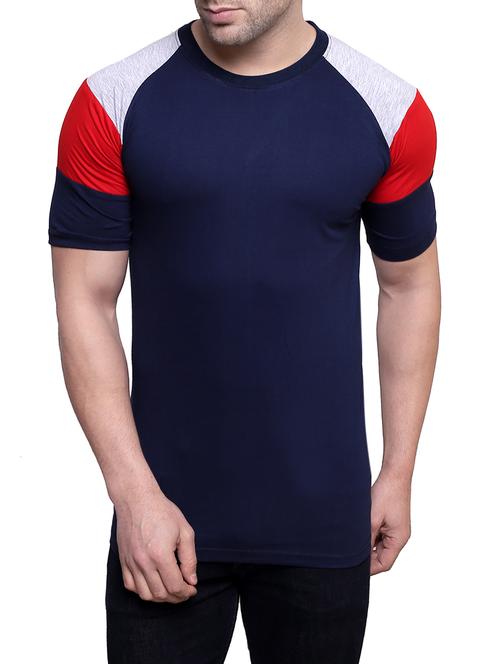 colour block cotton t-shirt - 12952297 - Very Small Image - 1