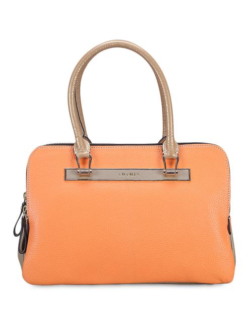adamis orange textured leather handbag - 1295249 - Very Small Image - 1