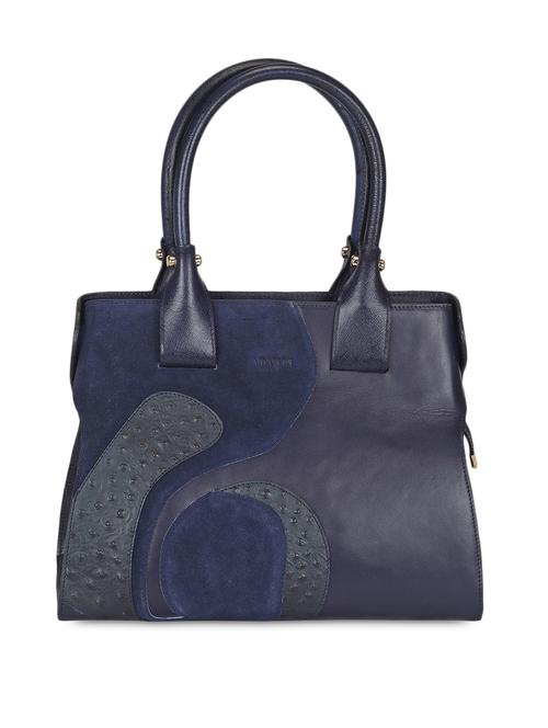adamis dark blue leather textured handbag - 1295280 - Very Small Image - 1