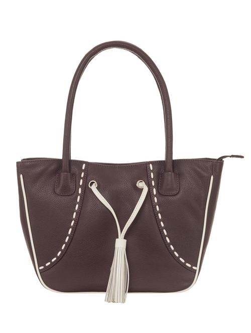purple polyester handbag - 12953133 - Very Small Image - 1