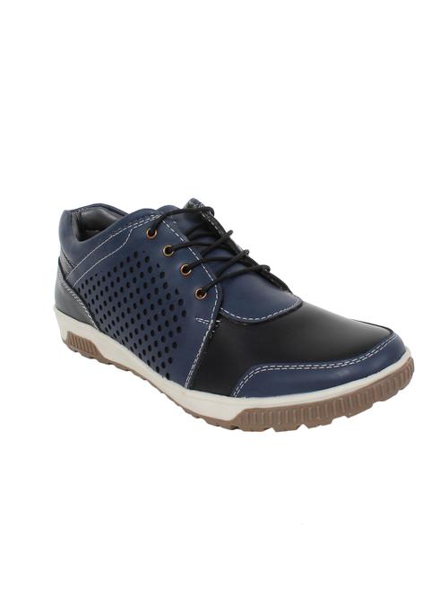 blue leatherette lace up shoe - 12953986 - Very Small Image - 1