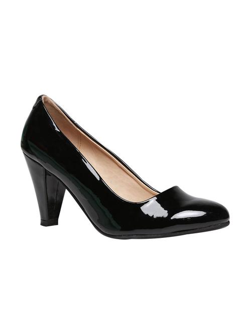 black leatherette slip on pumps - 12954709 - Very Small Image - 1
