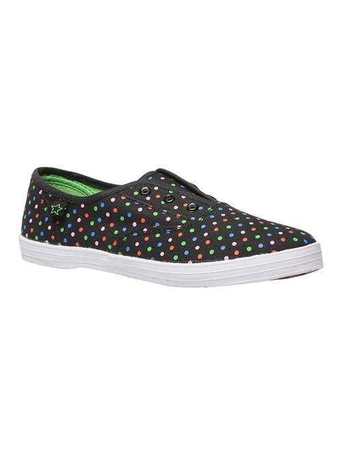 black canvas slip on casual shoes - 12954733 - Very Small Image - 1