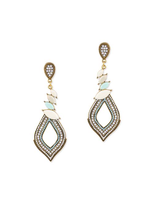 multi colored metal drop earrings - 12957849 - Very Small Image - 1
