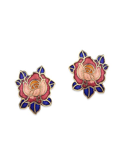 multi colored metal studs earring - 12957910 - Very Small Image - 1