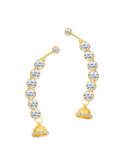 gold metal cuff earrings - 12960853 - Very Small Image - 1