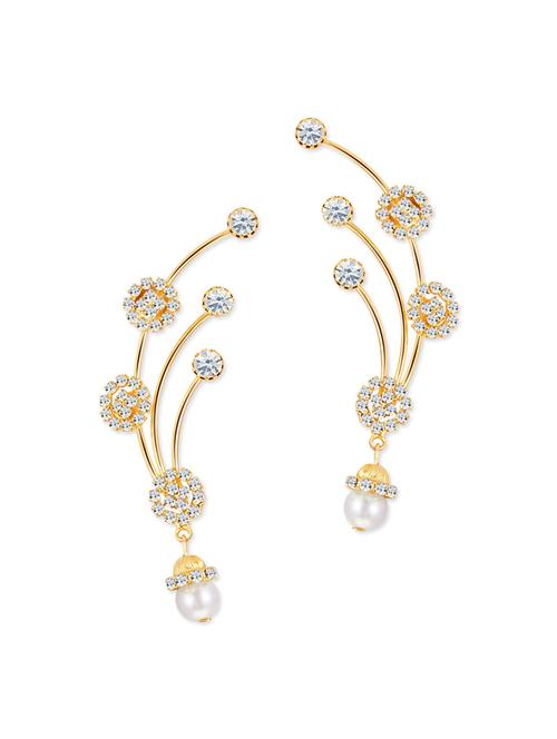 gold metal cuff earrings - 12960864 - Very Small Image - 1