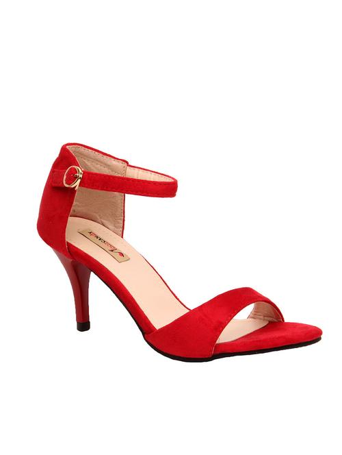red ankle strap sandal - 12961092 - Very Small Image - 1